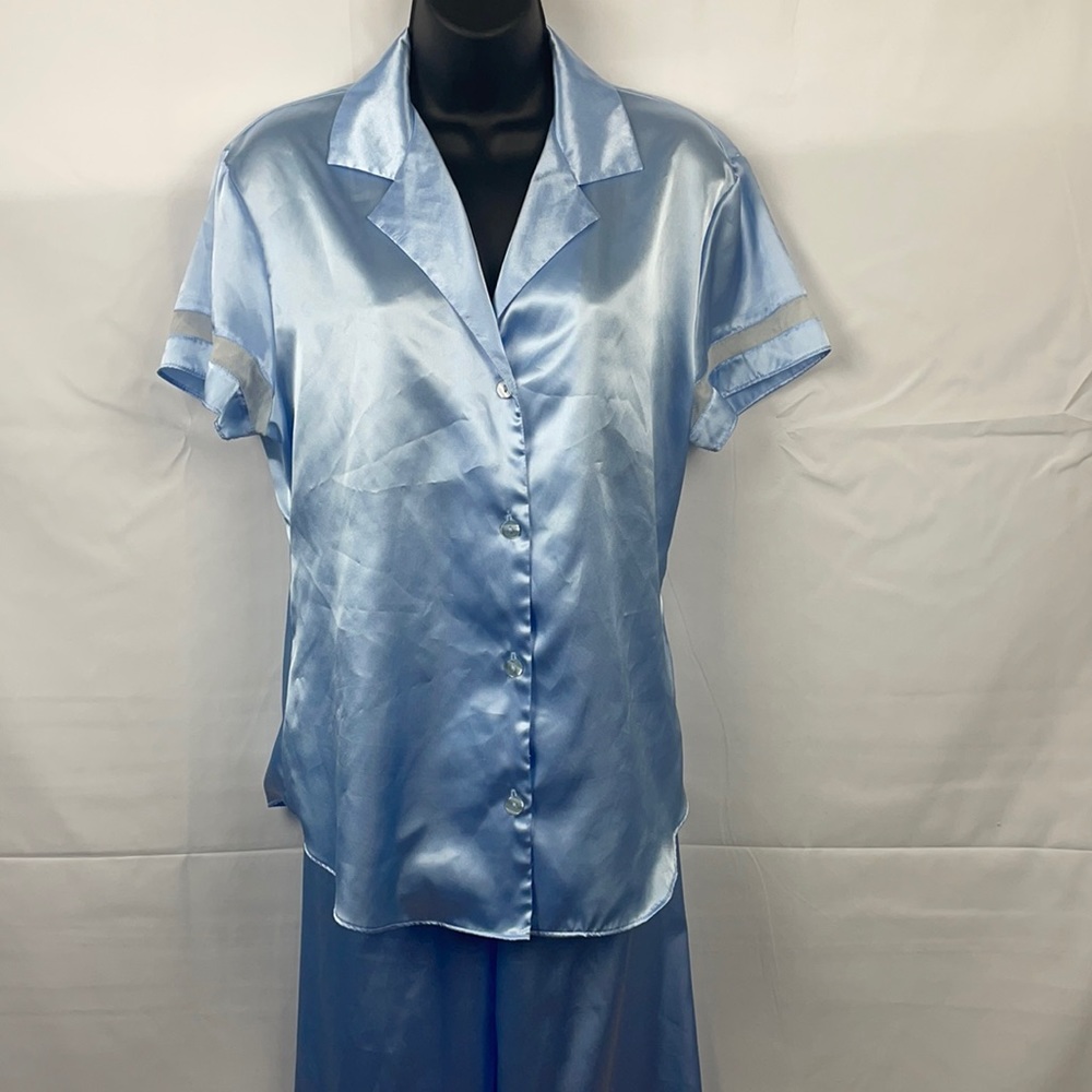 La vie en rose woman blue pajamas 2 pieces size Large